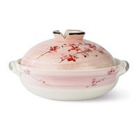 Ceramic stew Pot Colorful Ceramic Hot Pot, Heat Resistant Casserole with Lid,Small Round Earthenware Clay Pot, Rice Cooker for Stew Soup Noodles(1.2L)