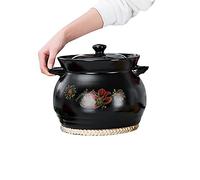 Ceramic Stew Pot Cooking Pots Ceramic Cooking Casserole Saucepan, Vintage Japanese Earthenware Soup Shabu Cookware For Hot Pot Soup Making Gadgets(6l)