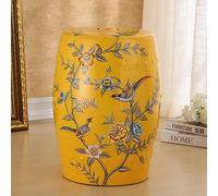 Ceramic Stool, Glazed Porcelain Pier, Ceramic Drum Stool Pier, Sitting Pier, Garden Circular Stool, Ceramic Chair, Dressing Chair, Bathroom Stool(46x28cm)(Color:B)