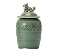 Ceramic Storage Jar With Lid Coffee Candy Canister Decorative