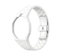 Ceramic Strap Compatible with Swa-tch Ro-yal Pop, Watch Case Strap for Swa-tch x AP Ro-yal Pop for Men Women Watches Replacement, Waterproof Comfortable Wristband