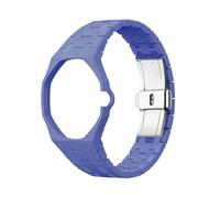Ceramic Strap Compatible with Swa-tch Ro-yal Pop, Watch Case Strap for Swa-tch x AP Ro-yal Pop for Men Women Watches Replacement, Waterproof Comfortable Wristband