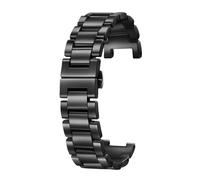 Ceramic Strap Women's Ceramic Wristband Bracelet Men's Business Smartwatch Accessories(Black,16x10mm)