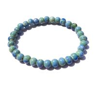 Ceramic Stretch Beaded Bracelet for Men and Women, Boho Jewelry Gift, 6.7in, Ceramic, no gemstone