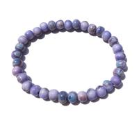 Ceramic Stretch Beaded Bracelet for Men and Women, Boho Jewelry Gift, 7in, Ceramic, no gemstone