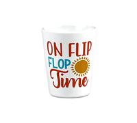 Ceramic Summer Flip Shot Glasses Flops Flip Time 3 Numbers Change Seasons Bar Supplies Accessories Design Only 2 Oz