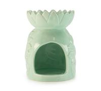 Ceramic Sunflower Oil Burner Pastel Green Fragrance Tealight
