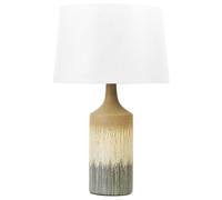 Ceramic Table Lamp Beige and Grey CALVAS