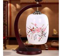 Ceramic Table Lamp for Bedroom Bedside, New Chinese Modern Living Room Retro Led Desk Lamp, Study Lamp (bulb Not Included)
