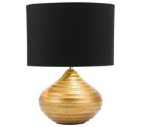 Beliani Table Lamp Kuban Ceramic Gold, Gold