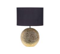 Beliani Modern Ceramic Table Lamp Gold Nasva