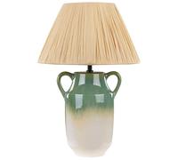Ceramic Table Lamp Green and White LIMONES