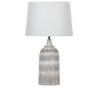 Ceramic Table Lamp Grey GEORGINA