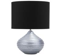 Ceramic Table Lamp Silver KUBAN