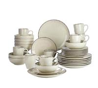 Ceramic Tableware Set 16/32/48-Piece Stoneware Ceramic Dinnerware Set with Dinner Plate,Dessert,800ml Bowl, Mug Tableware(32-Piece)
