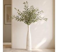 Ceramic Tall Floor Vase, 29" Tall Terracotta Large Decorative Vases for Rustic Modern Boho Home Decor, Living Room Decoration, Big Standing Vase for Pampas Grass, Flowers, Dried Flowers