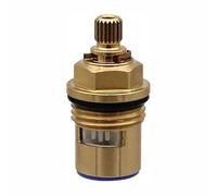 Ceramic Tap Cartridge Valves Replacement Brass Ceramic Stem Disc Cartridge Faucet Valve Quarter Turn 1/2 for Bathroom Kitchen Tap (Blue)
