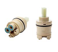 Ceramic Tap Cartridge,water mixer cartridge, Mixer Tap Inner Cartridge, Replacement 35mm/40mm plastic Ceramic Tap Mixing spool Valve, for Bathroom or Kitchen Taps(35mm)