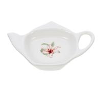 Ceramic Tea Bag Tray for Home and Office Use, Lightweight Porcelain Teapot-Shaped Tea Bag Holder with Storage Dish Feature, Sturdy and Not Easy to Wear, for Kitchen and Living Room