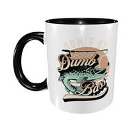 Ceramic Tea Cup Funny Dont Be Dumb Bass Fishing Novelty Office Print Mug Exquisite Cafe Coffee Mug 11Oz