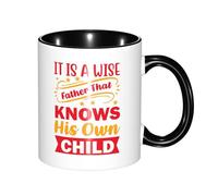 Ceramic Tea Cup It is A Wish Father That Knows His Own Child Fade-Resistant Cafe Coffee Mug Exquisite Friends Print Mug 11Oz