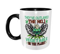 Ceramic Tea Cup They've Outlawed The No.1 Vegetable On The Planet Glossy Finish Home Coffee Mug Novelty Birthday Print Mug 11Oz
