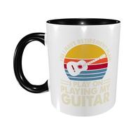 Ceramic Tea Cup Yes I Have Retirement Plan I Play On Playing My Guitar Novelty Office Coffee Mug Large Handle Family Print Mug 11Oz
