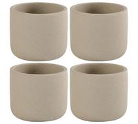 Ceramic Tea Cups, 4Pcs 100ml Japanese Style Heat-Resistant Tea Cups with Non-Slip Base, Handleless Chinese Teacup Set for Sencha, Matcha, and Sake