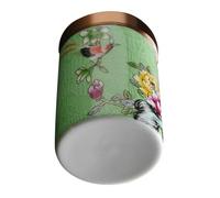 Ceramic Tea Jar Storage Canister 2.59x1.77x1.77inch Premium Ceramic Material Airtight Easy to Clean Decorative Kitchen Storage