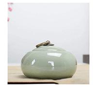 Ceramic Tea Jar Storage Jars Tea Tins Cans Canister Traditional Tea Caddy Funeral Ashes Urn Ceramic Tea Caddy Jar Airtight Coffee Storage Canister Tins Mini Cans Adult Cremation Memorial Dog Cat Coff