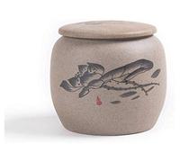 Ceramic Tea Jar Storage Jars Tea Tins Cans Canister Traditional Tea Caddy Tea Caddy Ceramic Pu'er Tea Caddy Sealed Pot Retro Chinese Storage Pot Tea Caddy Traditional Tea Caddy Sealed Lid Ceramic Pot
