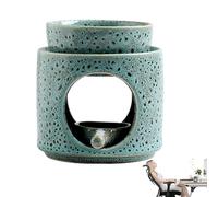Ceramic Tea Light Candle Holder | Heat-Resistant Modern,Tea Light Candle Holder Oil Diffuser - for Dining Meditation Yoga Reception Farmhouse Living Room Entryway Bathroom Bedroom Dorm