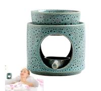 Ceramic Tea Light Candle Holder | Non-Slip Ceramic | Wax Melt Burner Candle Holder - for Dining Meditation Yoga Reception Farmhouse Living Room Entryway Bathroom Bedroom Dorm