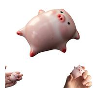 Ceramic Tea Pet Bubble-Spitting Piggy, Little Pigs Spit Bubbles Under Bottom, Funny Cartoon Ceramic Tea Pet Piggy Cartoon Tea Cup Decor, Gift for Tea Lovers,Home Party Favors (A)