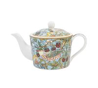 The Leonardo Collection William Morris Strawberry Thief Tea Pot 600ml for Home & Kitchen | Decorative Tea Pots Gift for Women & Men | Durable Fine China Teapot for Daily Use