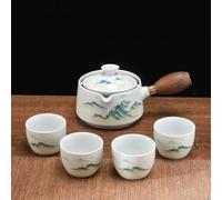 Ceramic Tea Set Tea Maker Teapot Porcelain Tea Set Portable Tea Set Teaware Sets Cup for Tea Rotation Teapot