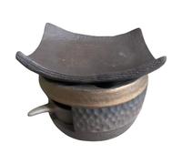 Ceramic Tea Stove Warmer Set, Cedar and Zen Burner, Ceramic Aromatherapy Stove Natural Oil Fragrance Diffuser & Tea Warmer Set, Handmade Candle Wax Melts with Tealight Holder