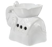 Ceramic Tealight Burner Elephant Holder Shape Essential Candle Oil