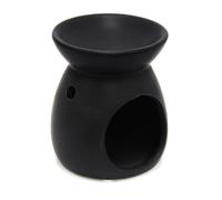 Ceramic Tealight Candle Holder Essential Oil Burner ~ Black
