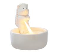 Ceramic Tealight Holder - 7.2 x 8.3 cm - Cute Animal Hedgehog Candle Holder | Animal Ceramic Candle Holder | Decorative Tealight Holder for Table, Living Room, Bedroom, Office, Shelves.