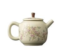 Ceramic Teapot Ceramic Teapots Traditional Ru Kiln Handmade Flowers Pattern Tea Pot Infuser Kettle Portable Set Teaware(13 * 9cm 210ml)