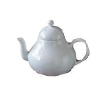 Ceramic Teapot Porcelain Teapot 120ml White Handmade Small Sketch Pot Retro Ceramic Single Kettle with Filter