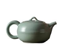 Ceramic Teapot Porcelain Teapot 300ml Retro Azure Handmade Ru Kiln Ceramic Pot with Filter Chinese Tea Maker Kettle Can Raise Play for Home