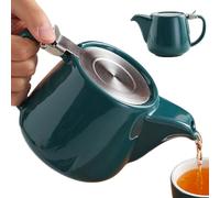 Ceramic Teapot Teapot with Infuser 580Ml Large Capacity Ceramic with Lid & Handle for Brewing Herbal and Loose Leaf Teas, with Infuser