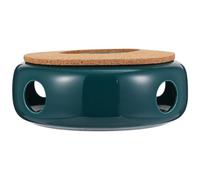 Ceramic Teapot Warmer Green Hollow-out Candle Stand