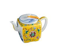 Ceramic Teapot with Enamel Filter for Home Brewing, Design for Tea or Coffee, Stylish and Functional, Perfect for Everyday Use