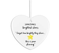 Ceramic Thank You Gift - Heart Plaque Inspirational Well Done Appreciation You're Amazing Sentimental Gifts thinking of you for Best Friend Teacher Colleague Nurse Staff Worker Mentor Family Frendship