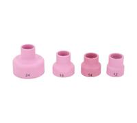 Ceramic TIG Cup Kit Set High Temperature Resistant Stainless Steel Filter Screen Easy to Install for Welding Aluminum Magnesium Alloys Pink 12 14 16 24 Size