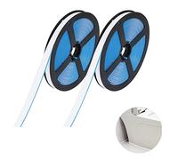 Ceramic Tile Mildewproof Gap Tape, 2PCS Tile Edging Trim 6m Gap Tape Waterproof Self-Adhesive Caulk Strip for Sealing and Decorating Corners, Wall, Ceiling, Stove, Sink, Baseboard, and Floor