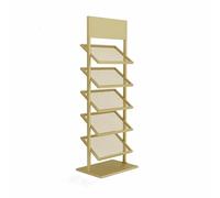 Ceramic Tile Sample Storage Rack, Floor-Standing Display Stand with Card Slots for Porcelain and Wood Samples, Ideal for Showrooms and Home Design